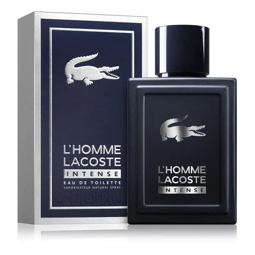 Lacoste L`homme INTENSE-MEN-EDT-SPRAY-3.3 OZ-100 Ml-authentic-france