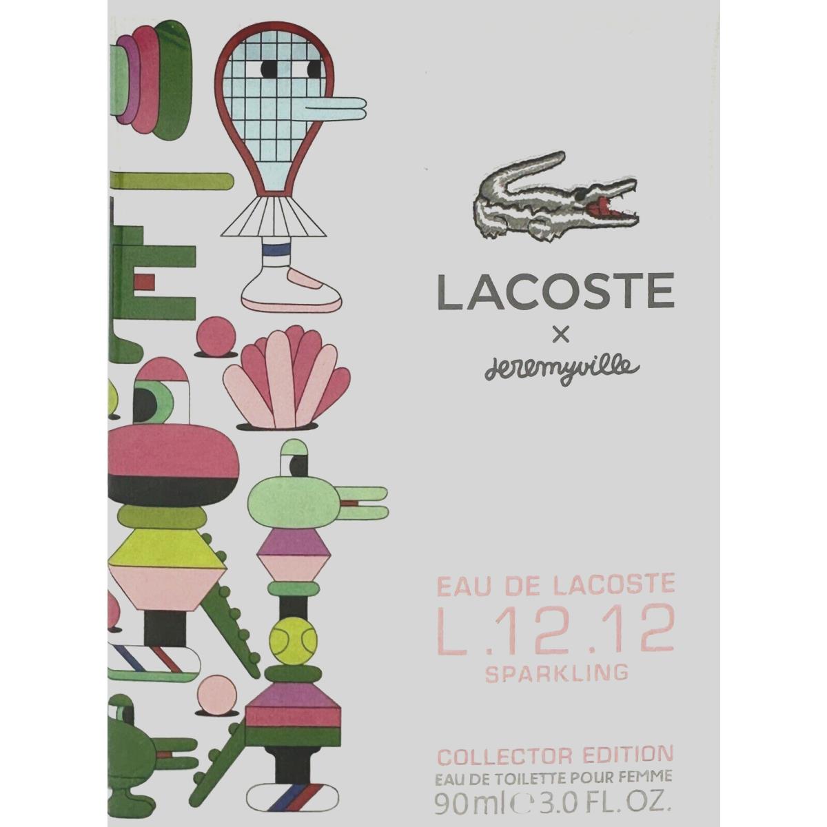 Lacoste Eau DE Lacoste L.12.12 Sparkling Jeremyville Collector Edition 3.0 Oz