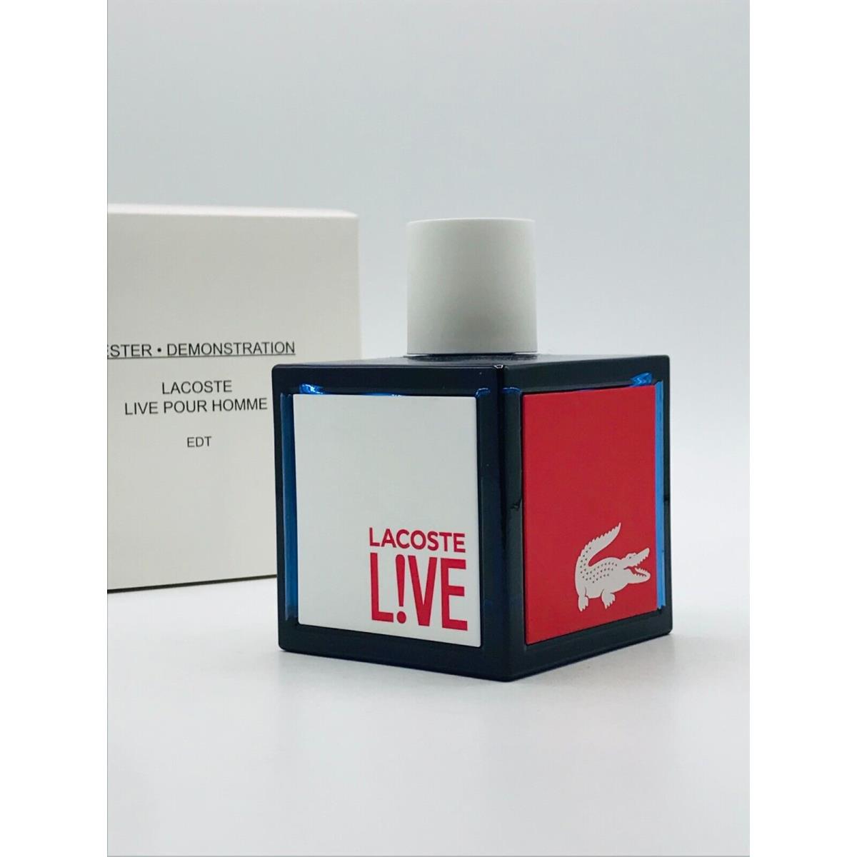 Lacoste Live Pour Homme Men Cologne Spray 3.3 oz Box As Shown