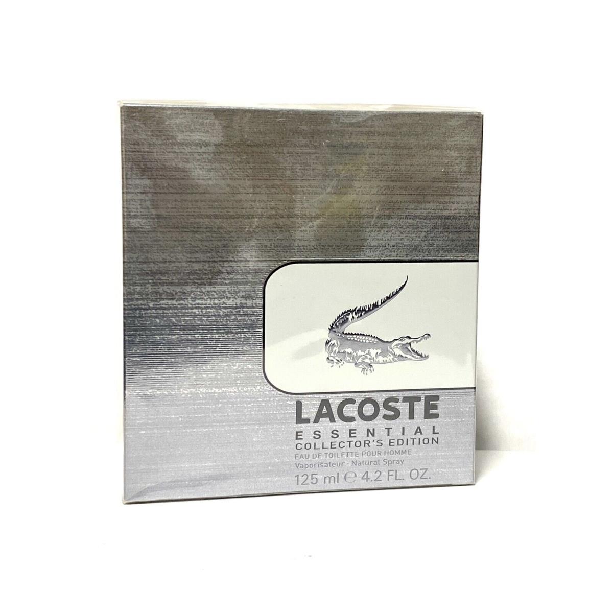 Lacoste Essential Collector`s Edition Men 4.2oz-125-ml Edt Spray -rare BB18