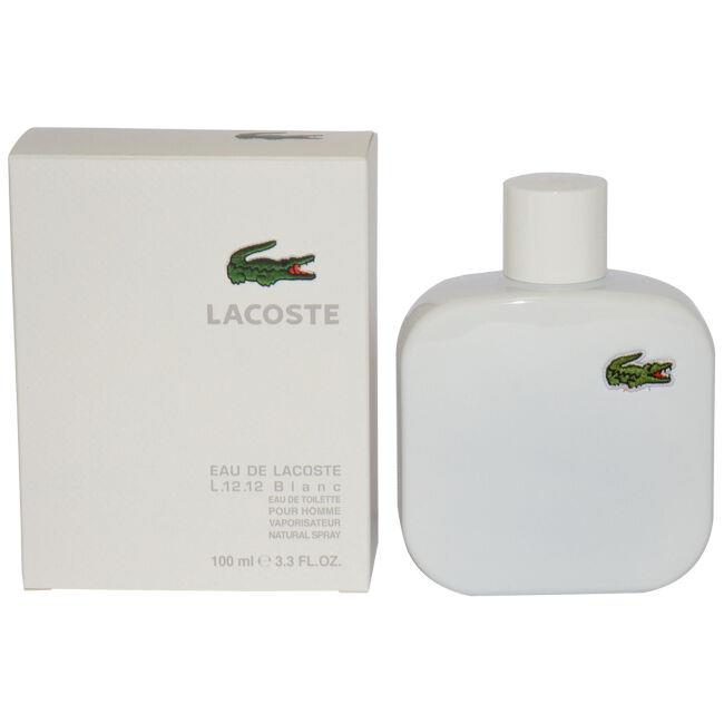 Lacoste L.12.12 White Blanc by Lacoste 3.3 oz Edt Spray For Men Eau De Toilette