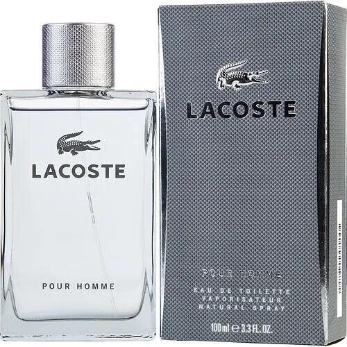 Lacoste Pour Homme Eau de Toilette Spray Men`s - 3.3 Fl Oz