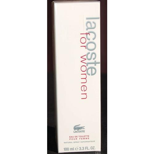 Lacoste For Women BY Lacoste 3.3 / 3.4 OZ Edt For Women - Boxed