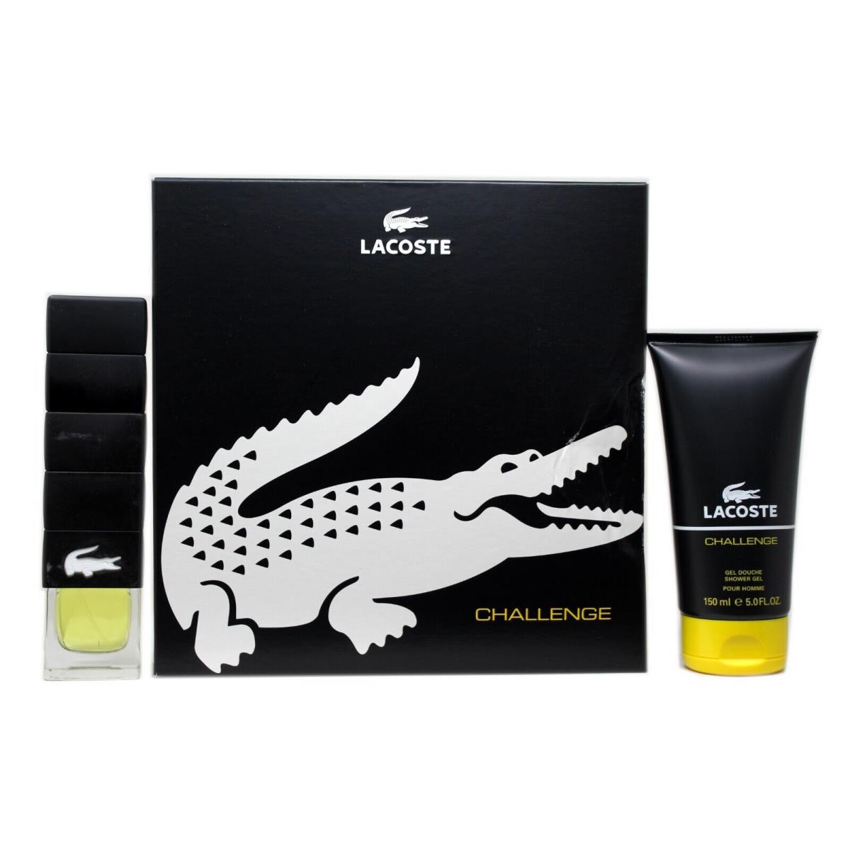 Lacoste Challenge 2 Piece Gift Set Pour Homme Eau DE Toilette Spray 90ML D