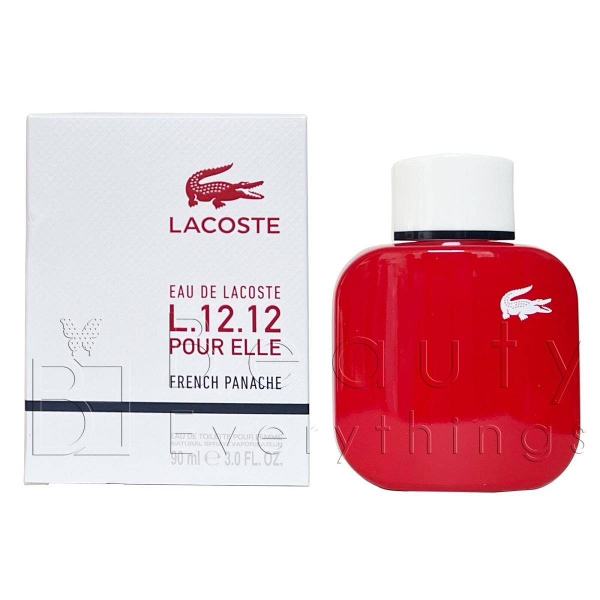 Lacoste Eau De Lacoste L.12.12 French Panache 3.0oz / 90ml Edt Spray Women