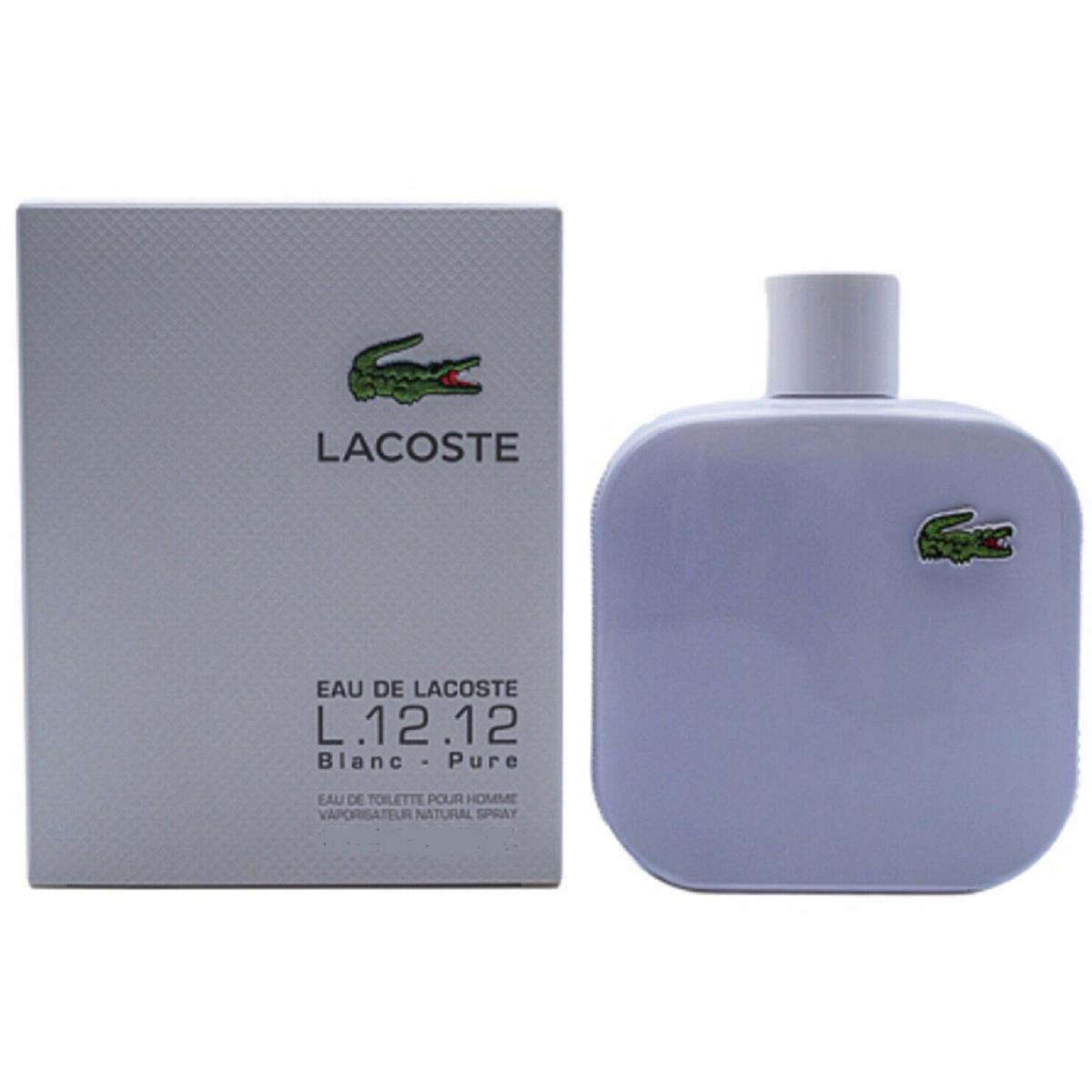 L.12.12 Blanc Lacoste 3.3 oz / 100 ml Eau de Toilette Men Cologne Spray