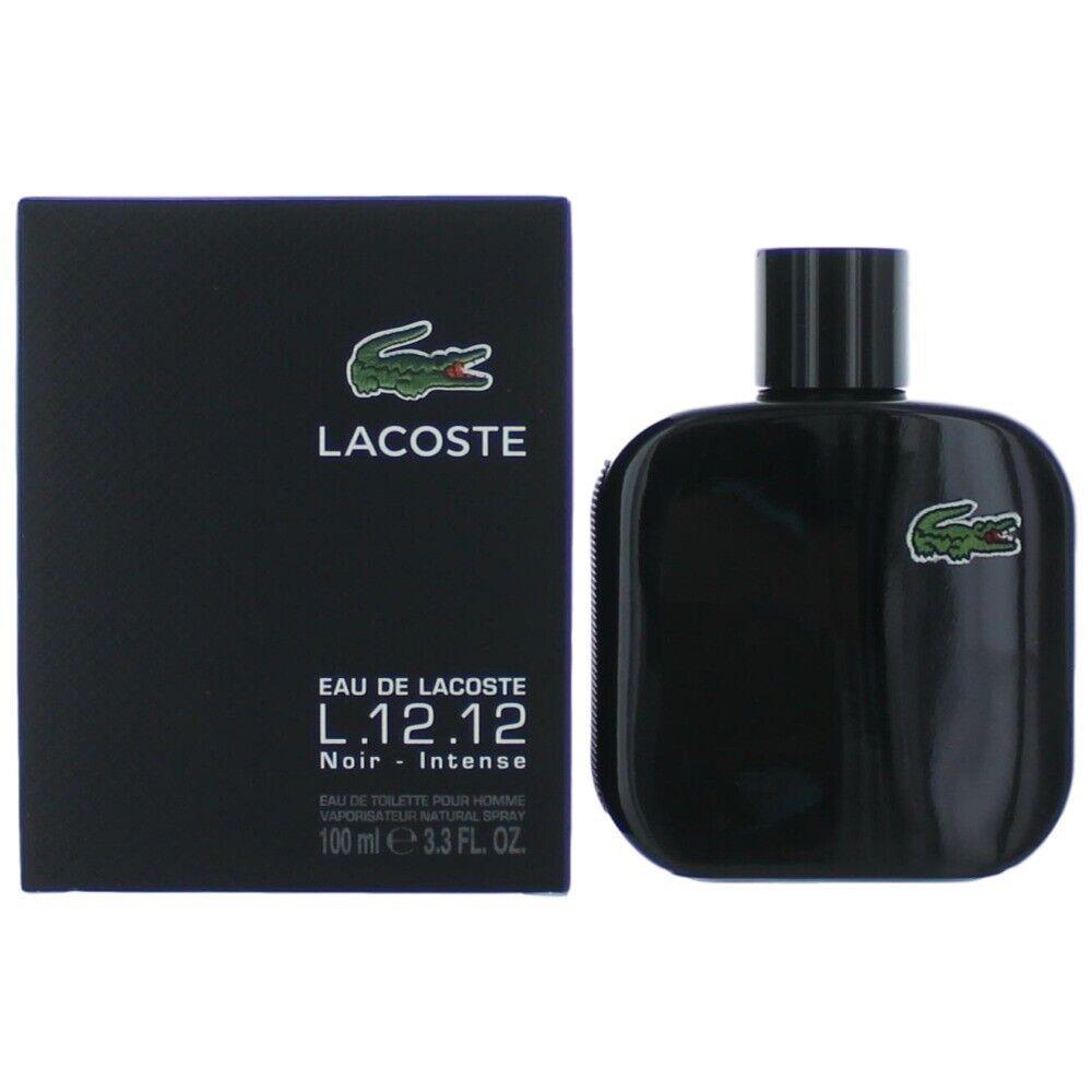 Lacoste L.12.12 Black Noir Intense by Lacoste 3.3 oz Edt Spray Men