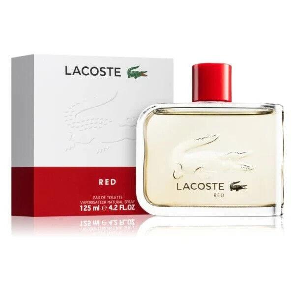 Lacoste Red For Men Edt 4.2 FL OZ / 125 ML Natural Spray