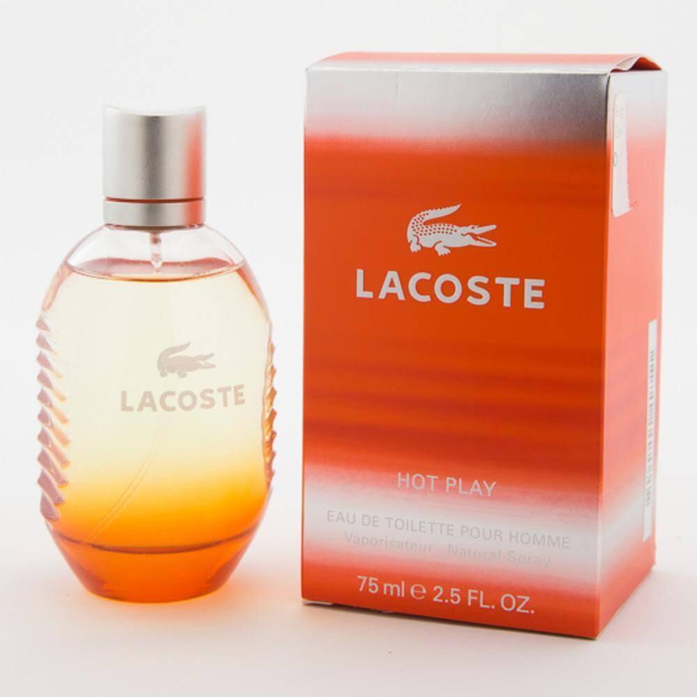 Hot Play by Lacoste 2.5 Fl oz Edt Spray For Men