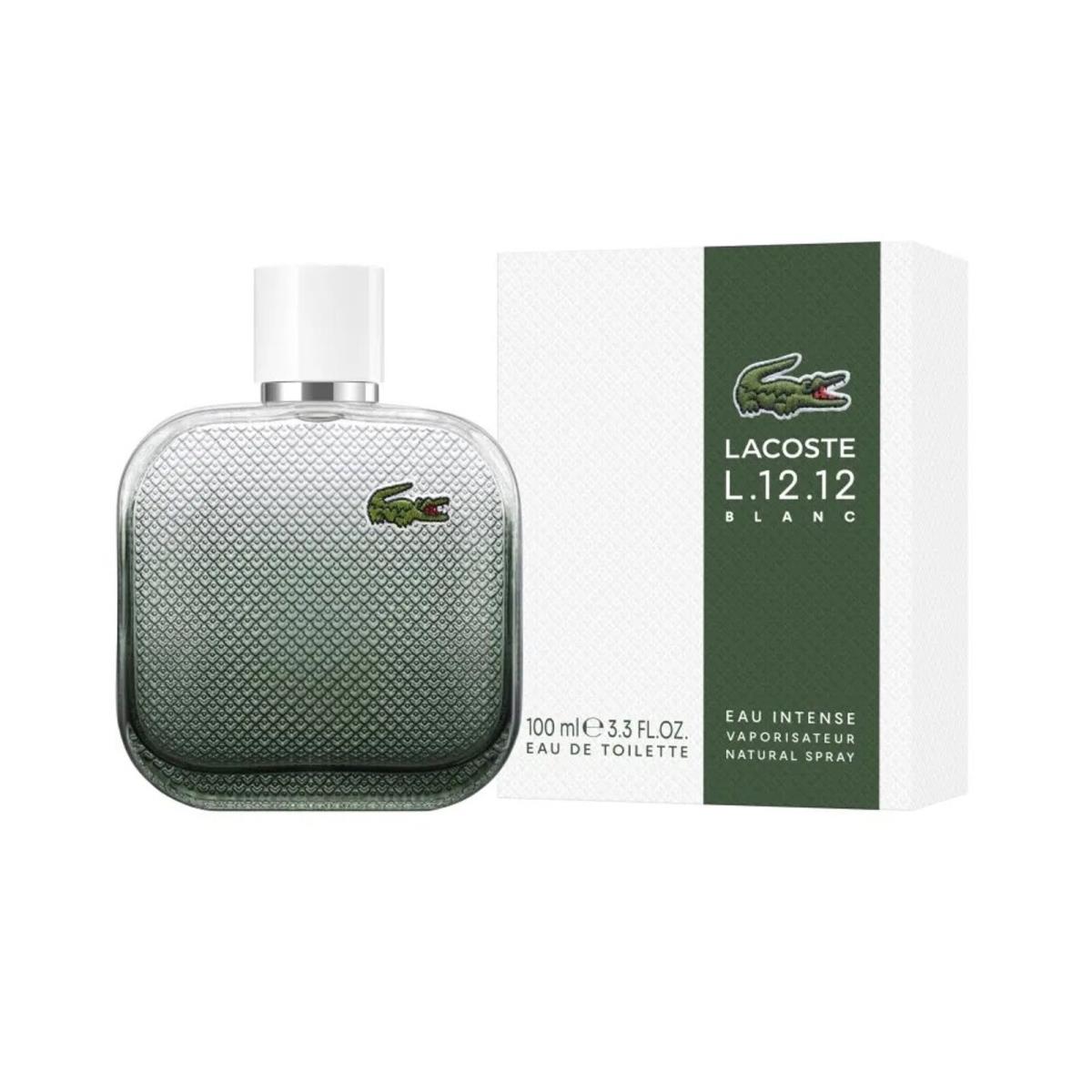 Lacoste L.12.12 Blanc Eau Intense 3.3 oz Edt Mens Cologne 100ml