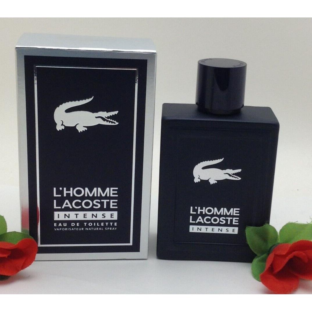 Lacoste L`homme Intense Eau de Toilette 3.3 oz Edt For Men