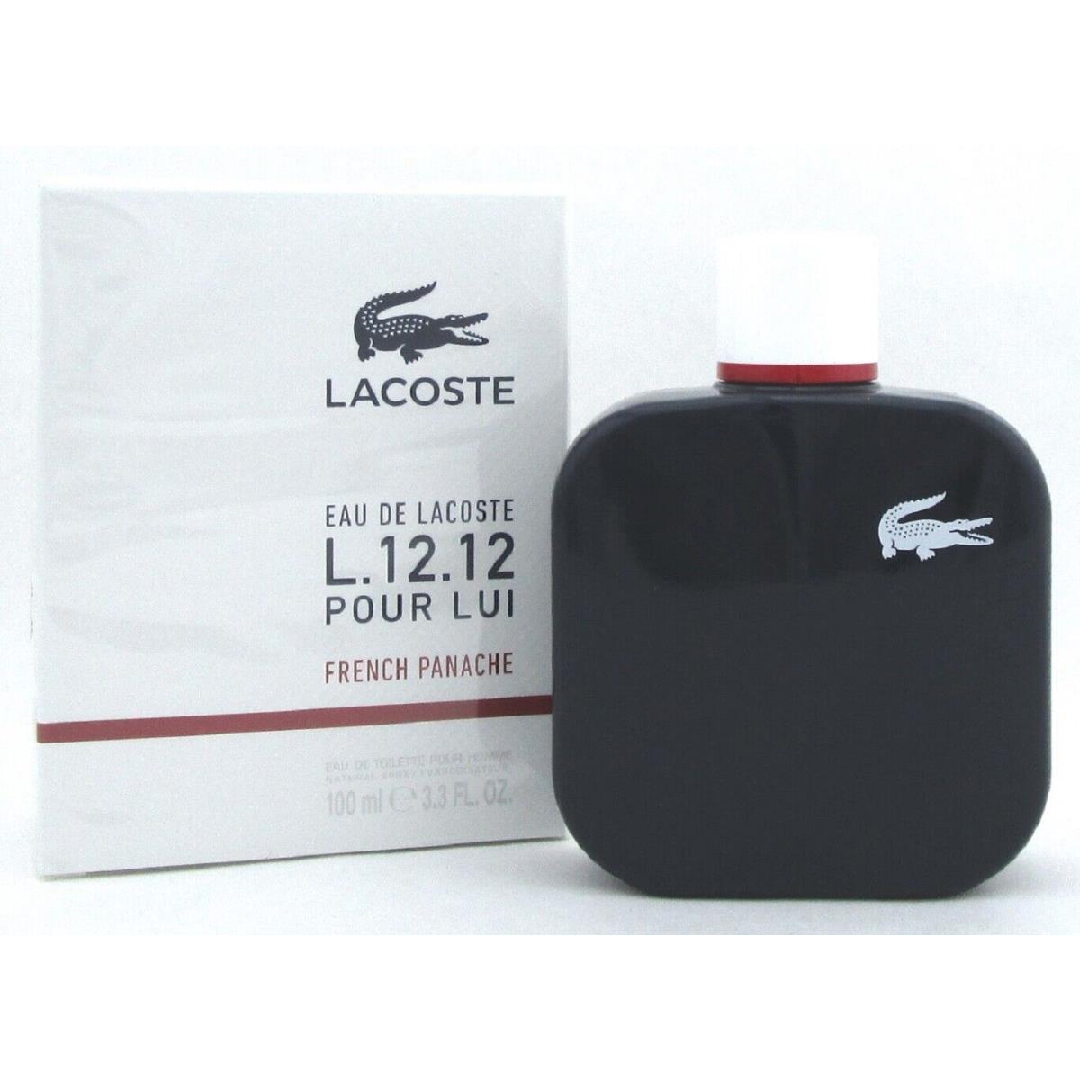 L.12.12 French Panache Lacoste 3.4 oz Eau de Toilette Men Cologne Spray