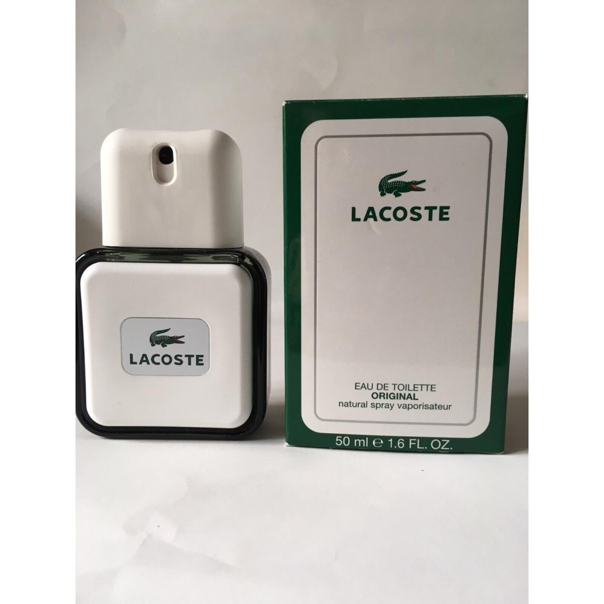 Vintage Lacoste 1.6oz Edt Spray For Men 100 % Rare