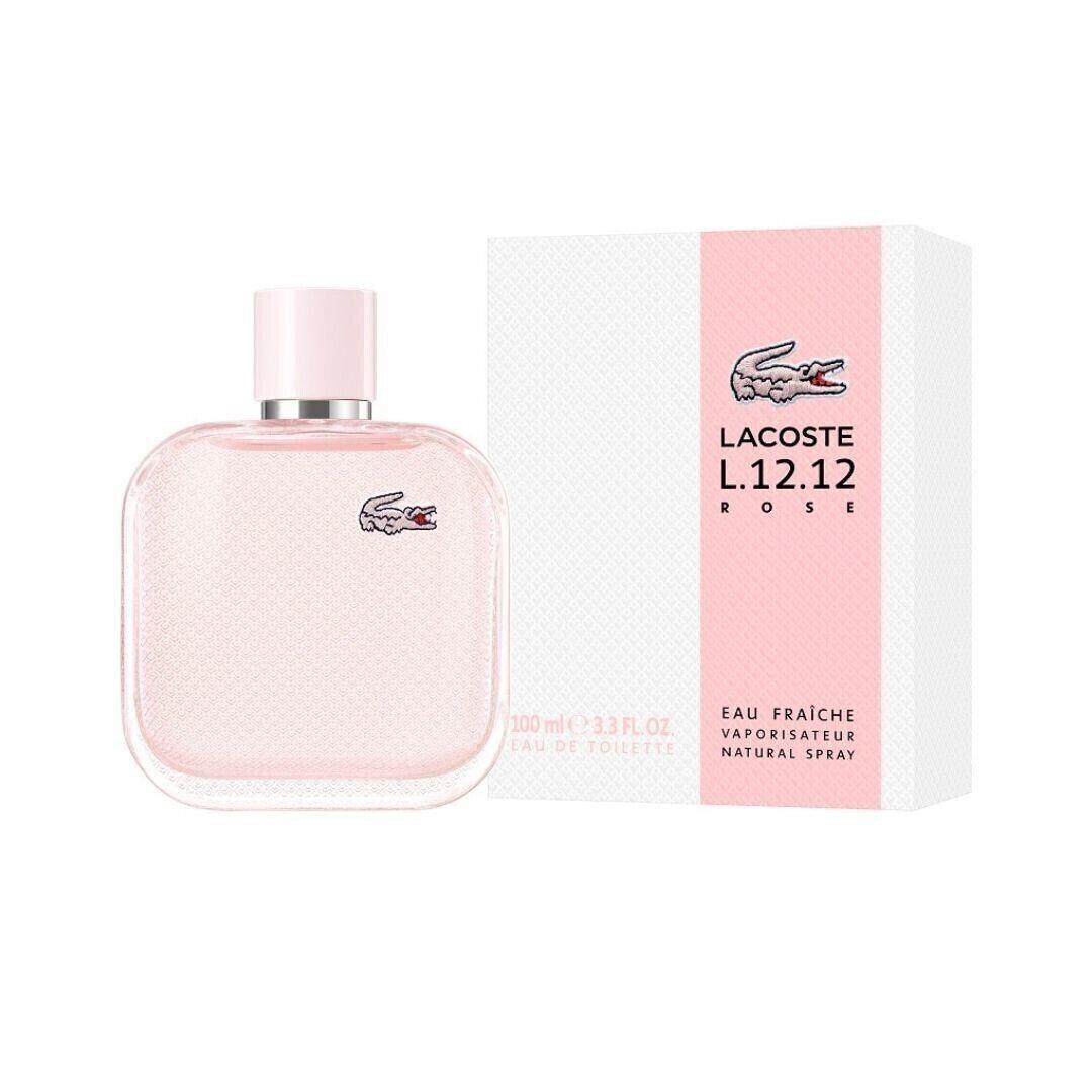 Lacoste L.12.12 Rose Eau Fraiche For Women Edt Spray 3.3 oz-100 ml