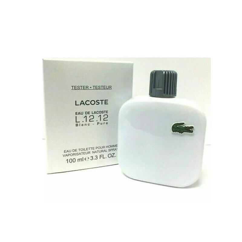 Lacoste L.12.12 Blanc Pure Men 3.3 oz 100 ml Eau De Toilette Spray Same AS Photo