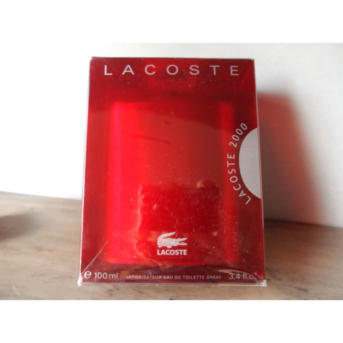 Lacoste 2000 Edt Spray 3.4 oz / 100 ml Lacoste Collector Red Box