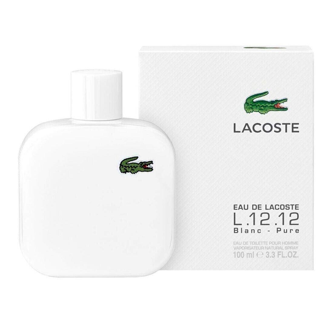 Eau de Lacoste L.12.12 Blanc Pure 3.3oz Edt For Men