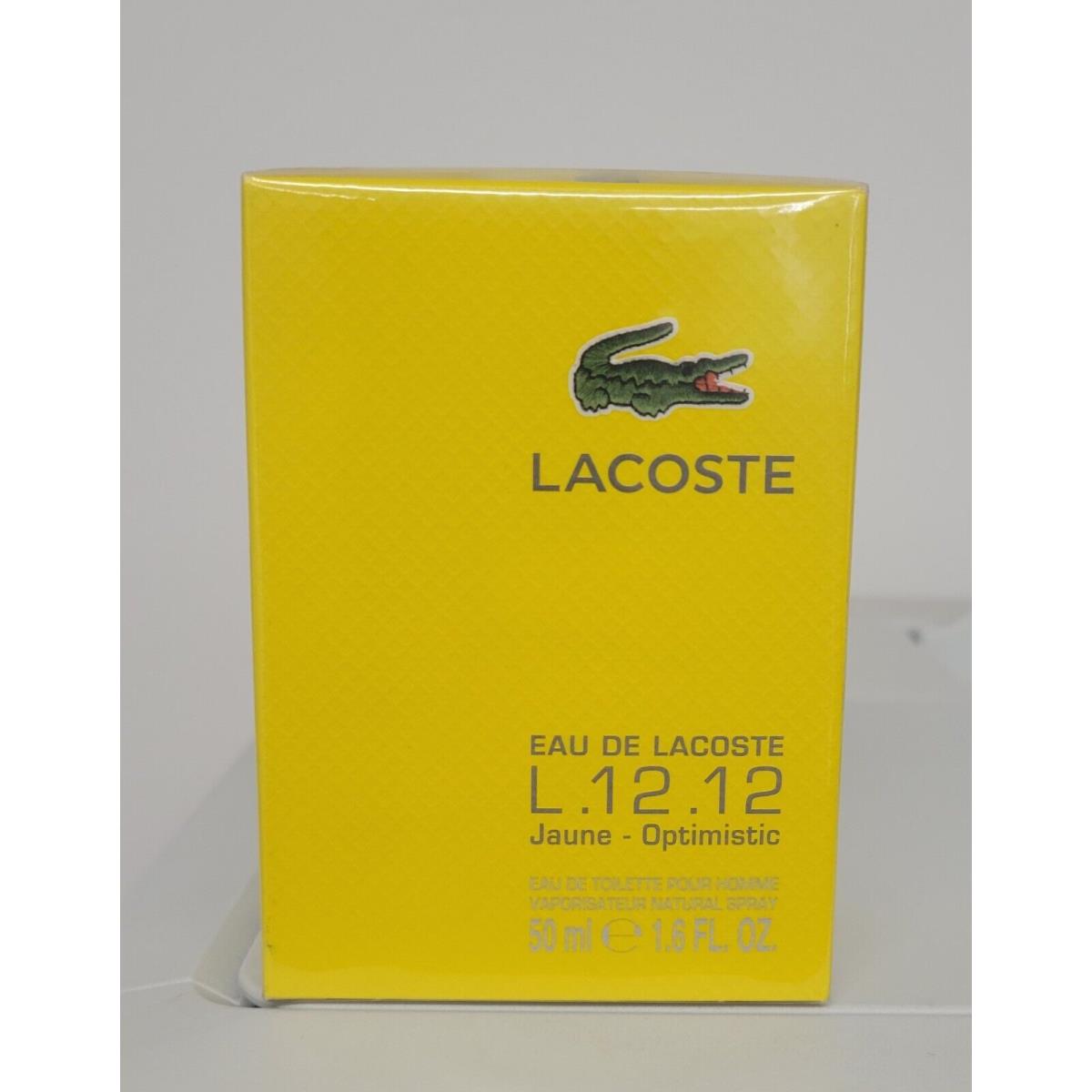 Lacoste L.12.12 Jaune 1.6 fl oz Men`s Eau de Toilette Spray