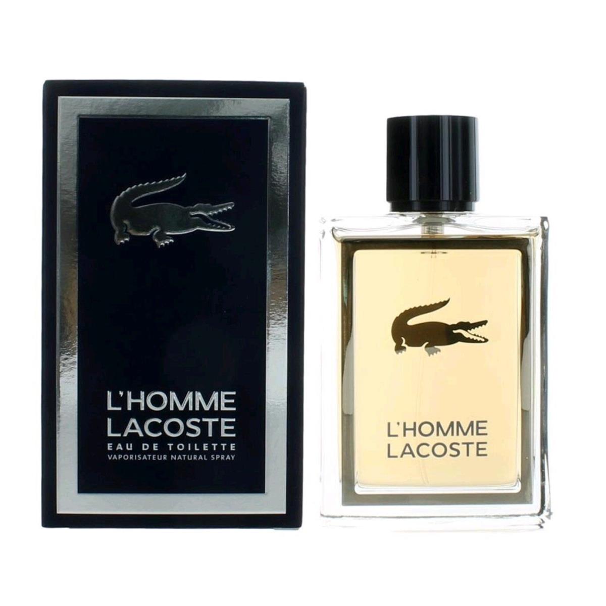 Lacoste L`homme 3.3 oz Edt Spray Mens Cologne 100 ml