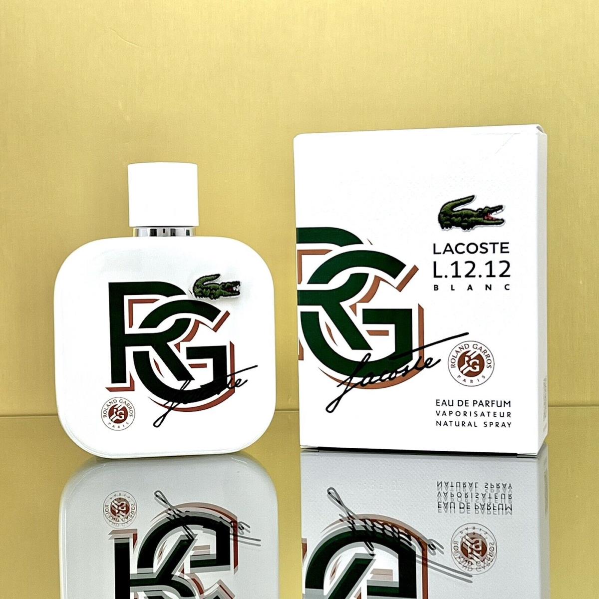 Lacoste L.12.12 Blanc Roland Garros Men Cologne 3.3oz Edp Spray New-sealed BC11