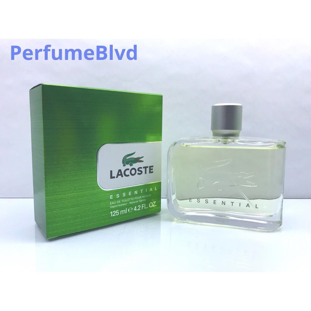 Lacoste Essential 4.2 Fl.oz 125 ML Eau DE Toilette Pour Homme Spray Men