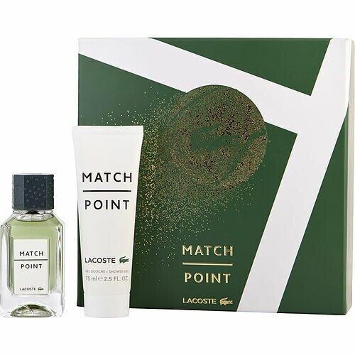 Lacoste Match Point Edt Spray 1.7 oz Shower Gel 2.5 oz