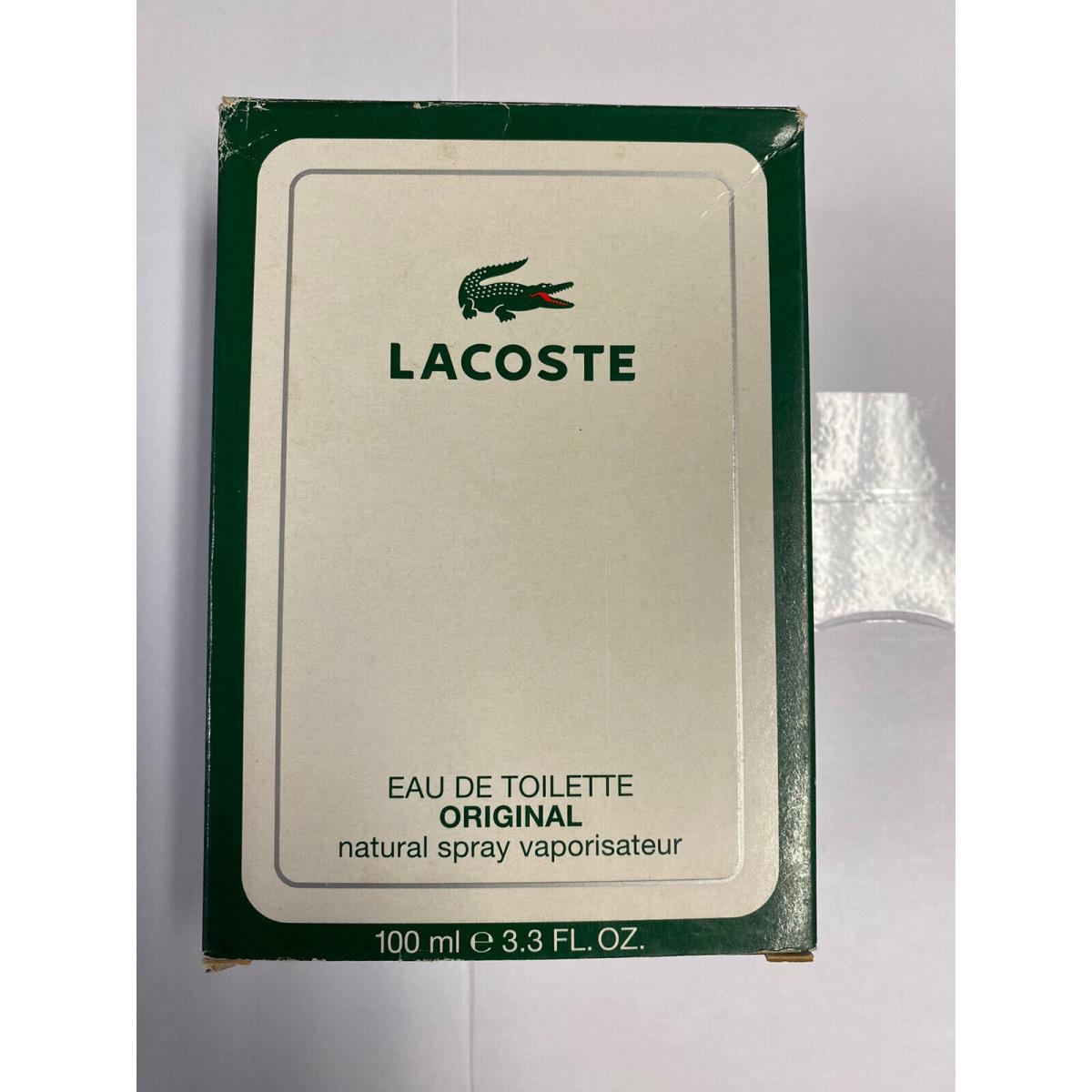 Lacoste For Men 3.3 oz / 100 ML Eau De Toilette Spray Vintage Formula