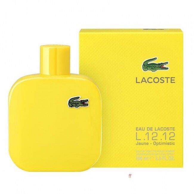 Eau De Lacoste L.12.12 Yellow Jaune For Men 3.3 oz Eau de Toilette Spray