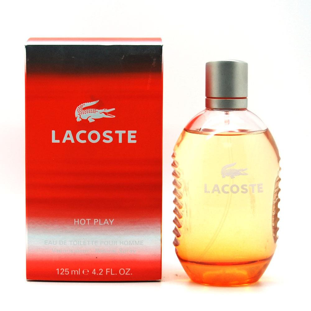 Hot Play by Lacoste 4.2 oz 125 ml Eau De Toilette Spray For Men