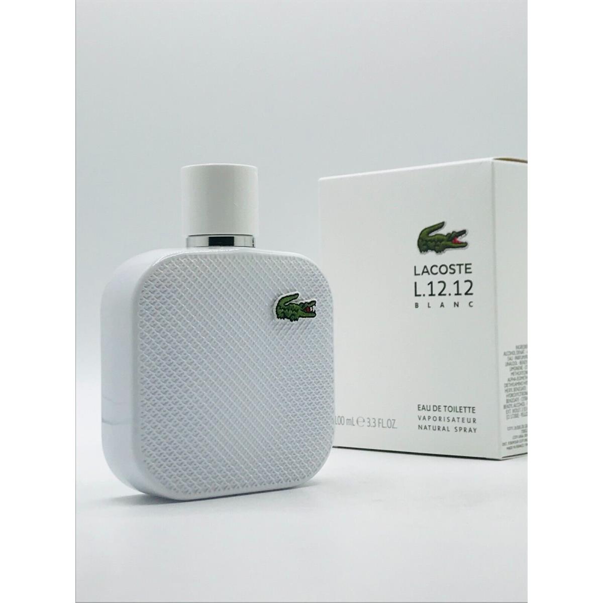 Lacoste L.12.12 Blanc Men Cologne Spray 3.3 oz