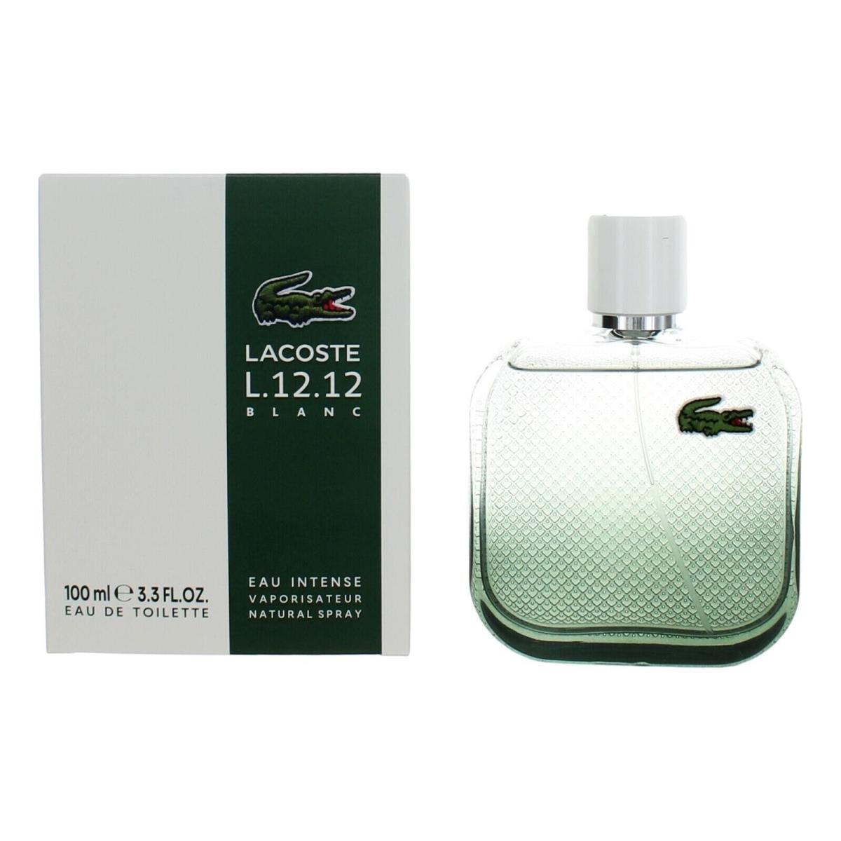 Lacoste L.12.12 Blanc Intense by Lacoste 3.4oz-100 ml Edt Spray For Men