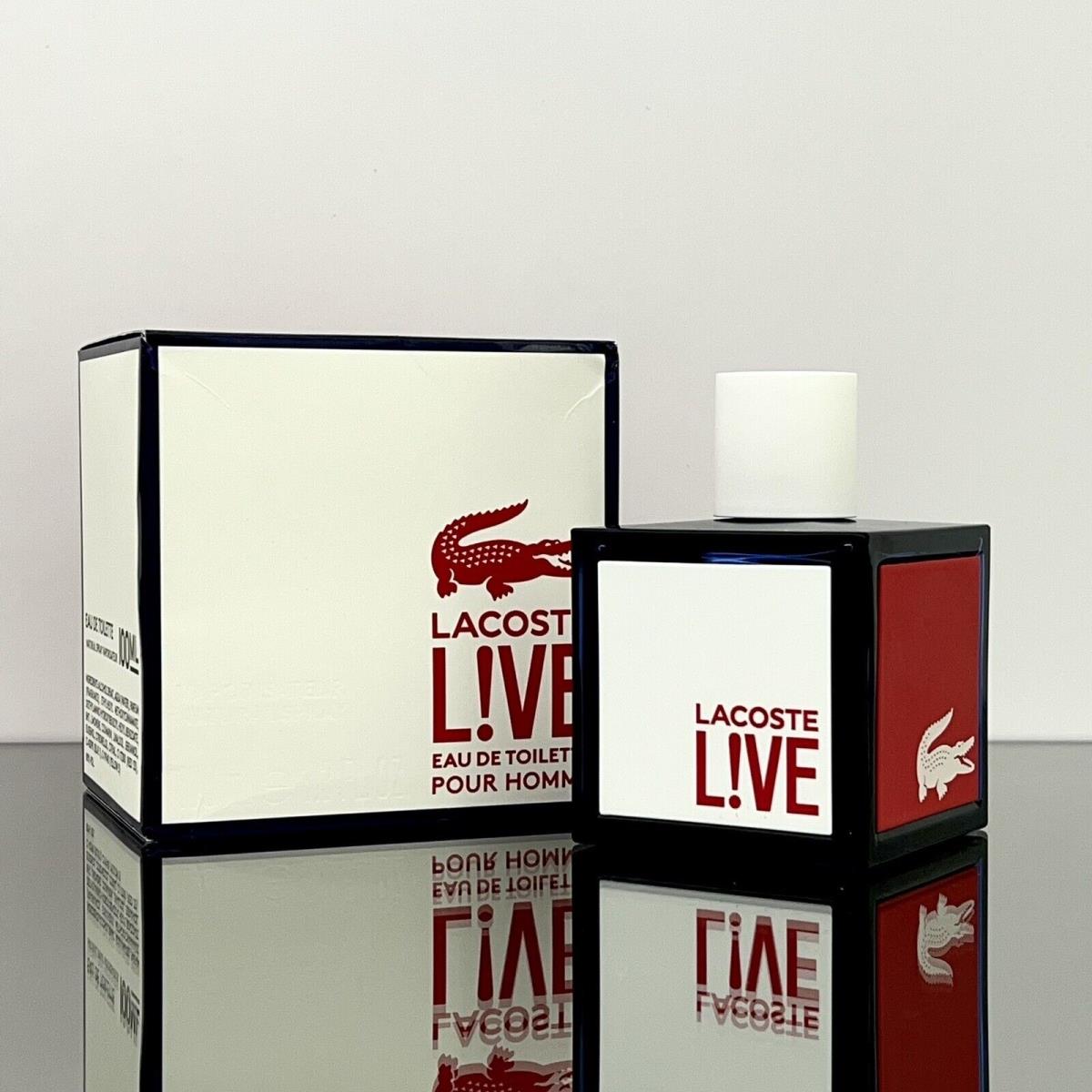 Lacoste Live Men Cologne 3.3oz-100ml Edt Spray New-sealed BO07