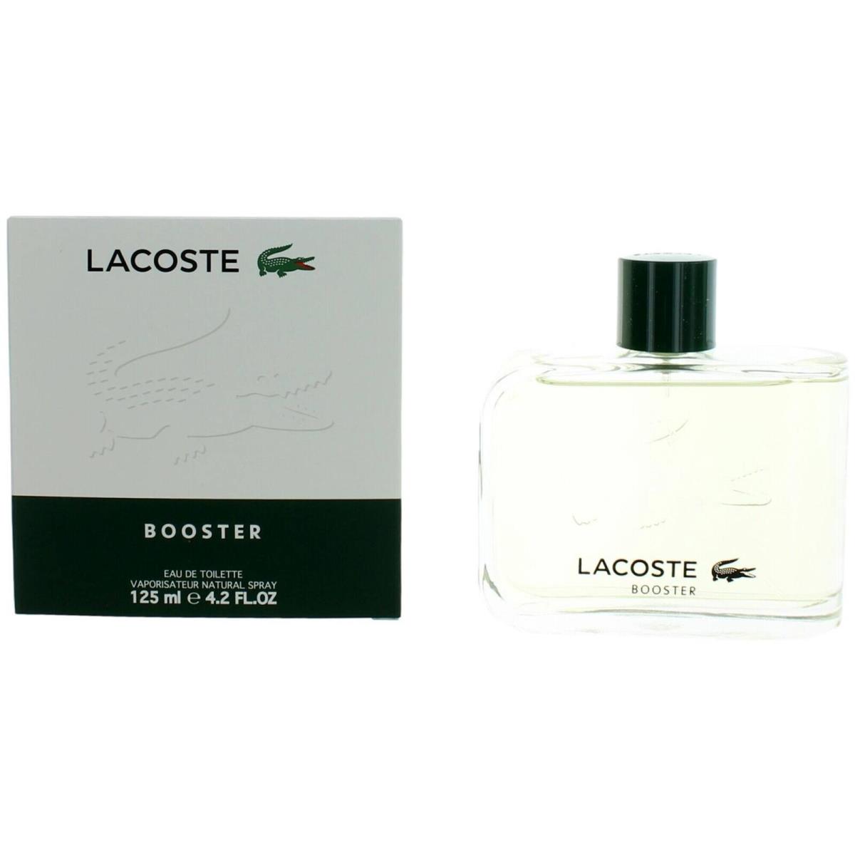 Lacoste Men`s Edt Spray Booster Vetiver Sandalwood and Cedar Base Notes 4.2 oz