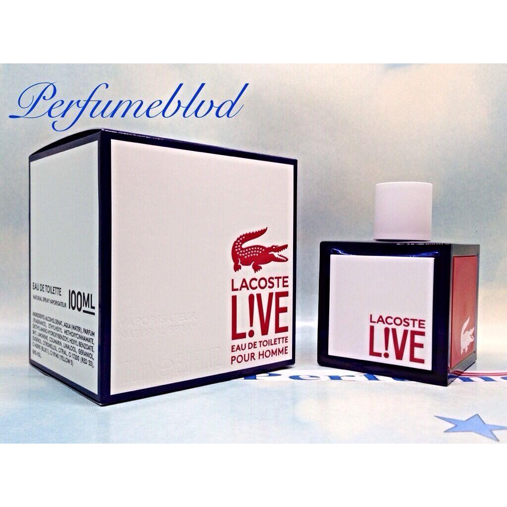 Lacoste Live 3.3 Fl.oz 100 ML Eau DE Toilette Spray For Men Box