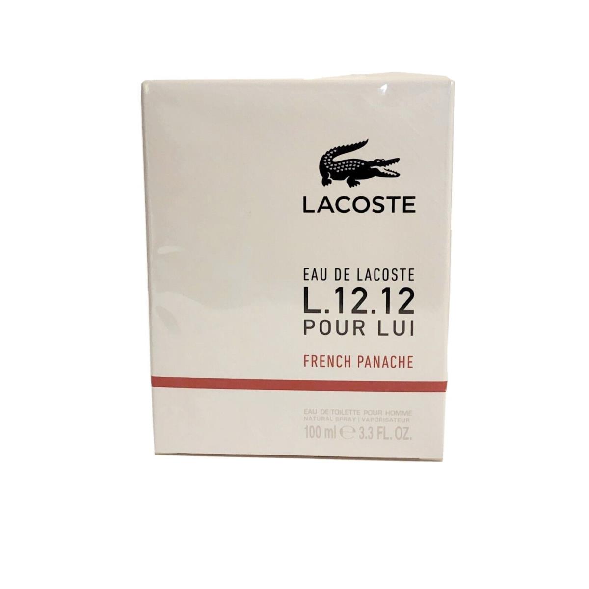 Lacoste French Panache Pour Lui For Men 3.3 3.4 oz Edt Spray