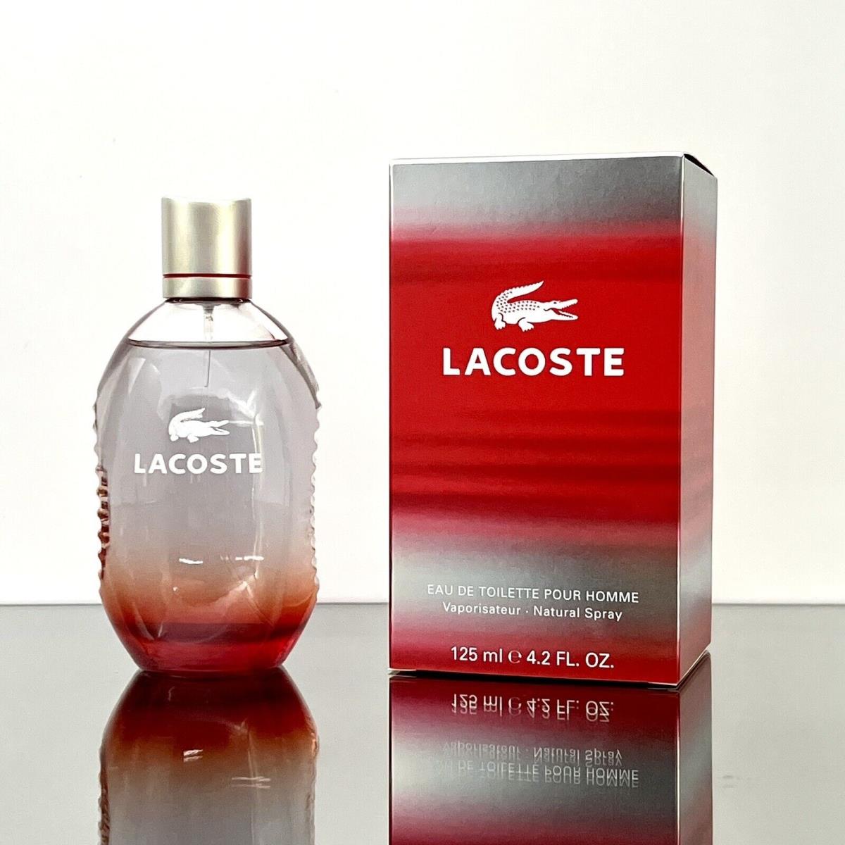 Lacoste Red IN Style Play Men 125ml-4.2oz Edt Spr New- Vintage BE04