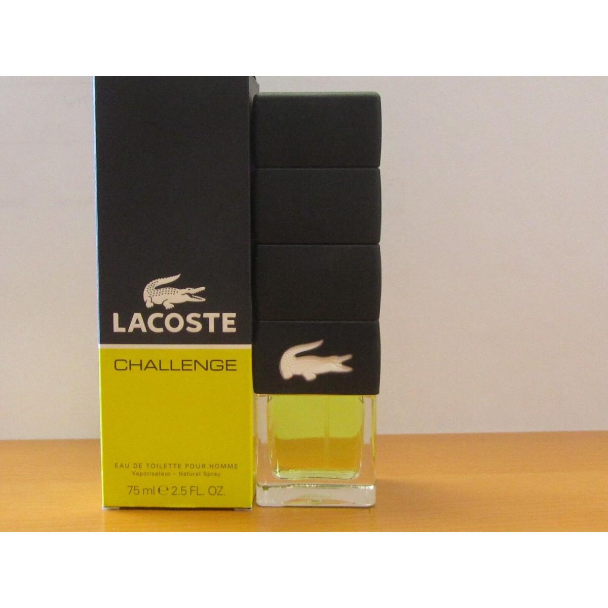 Lacoste Challenge By Lacoste Men Cologne 2.5oz/75 ml Eau De Toilette Spray Seal