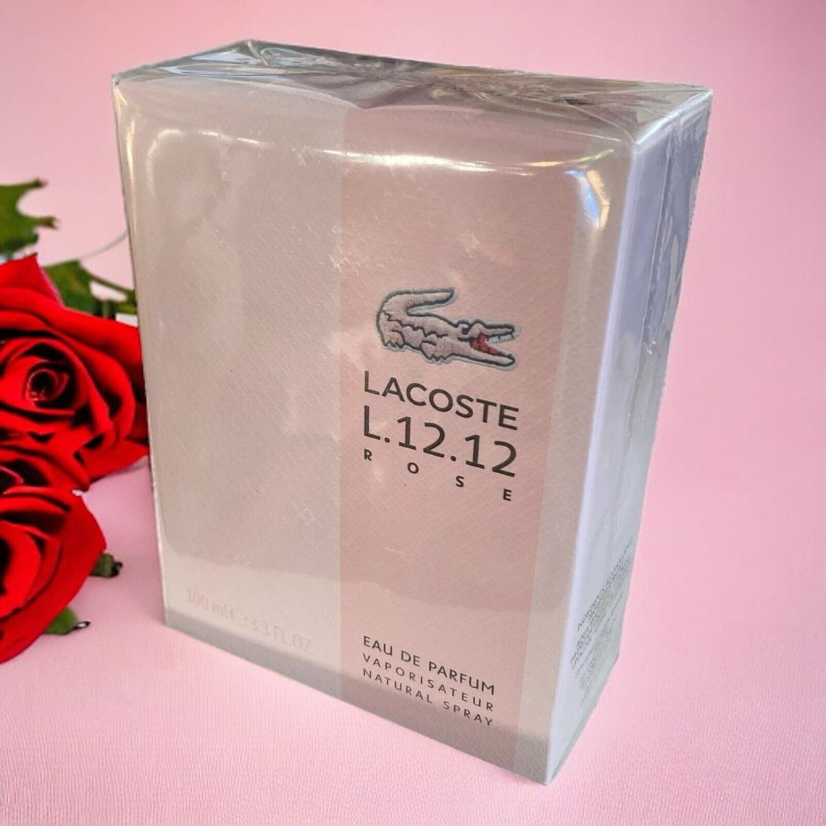 Lacoste L.12.12 Rose Eau De Parfum 100 ml 3.3 fl oz Full Size