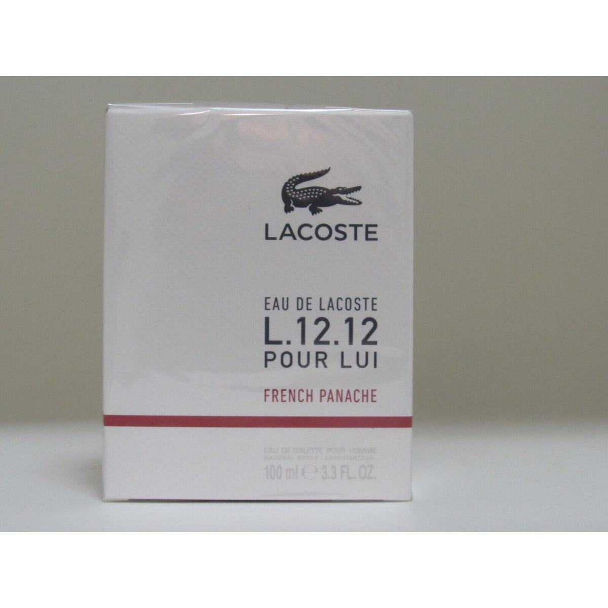 Lacoste French Panache Pour Lui For Men 3.3 3.4 oz Edt Spray