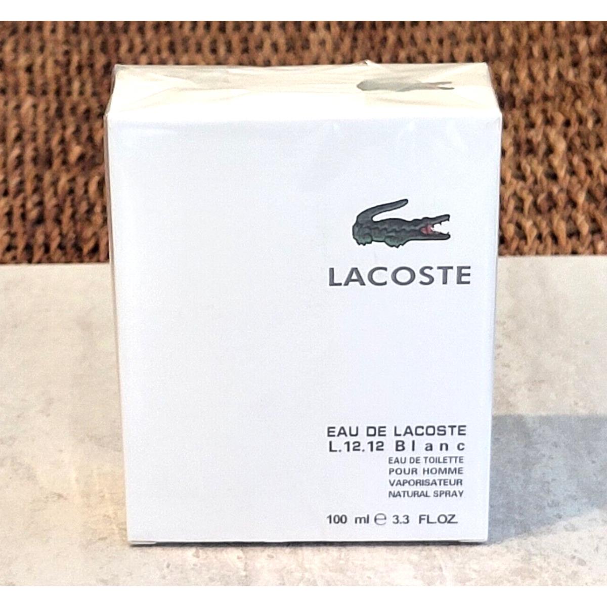 Lacoste Blanc Eau De Toilette Spray For Men 3.3 oz 100ml Box m15