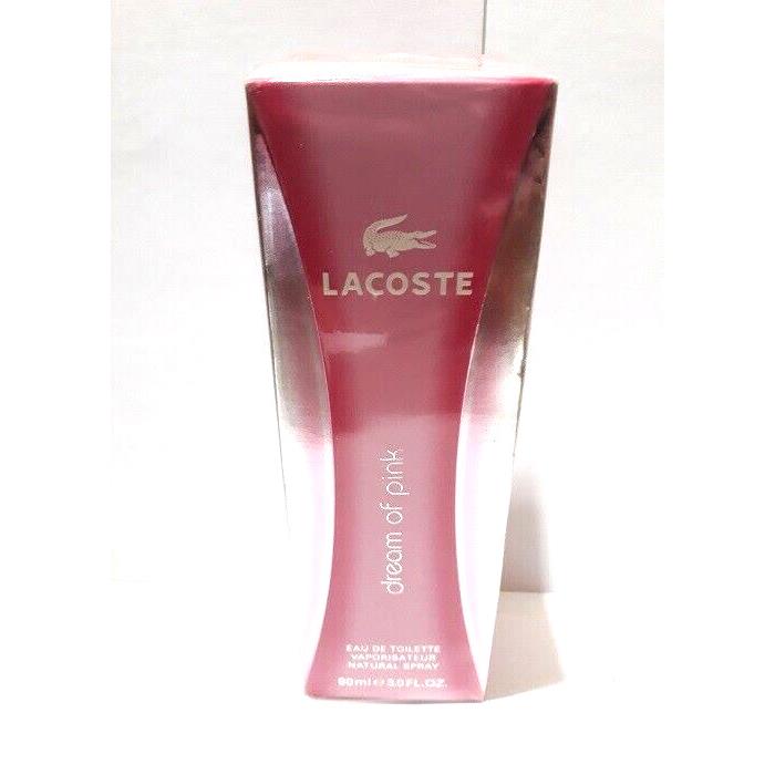 Lacoste Dream Of Pink For Women Eau de Toilette Spray 3 fl oz