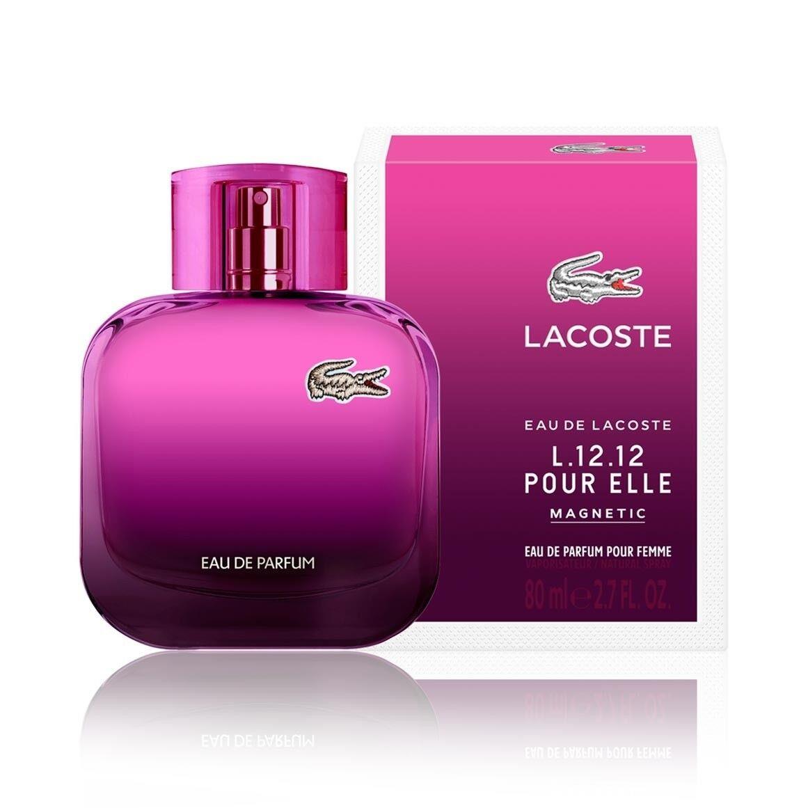 Lacoste Eau De Lacoste L.12.12 Pour Elle Magnetic Women`s Edp 2.7oz/80ml