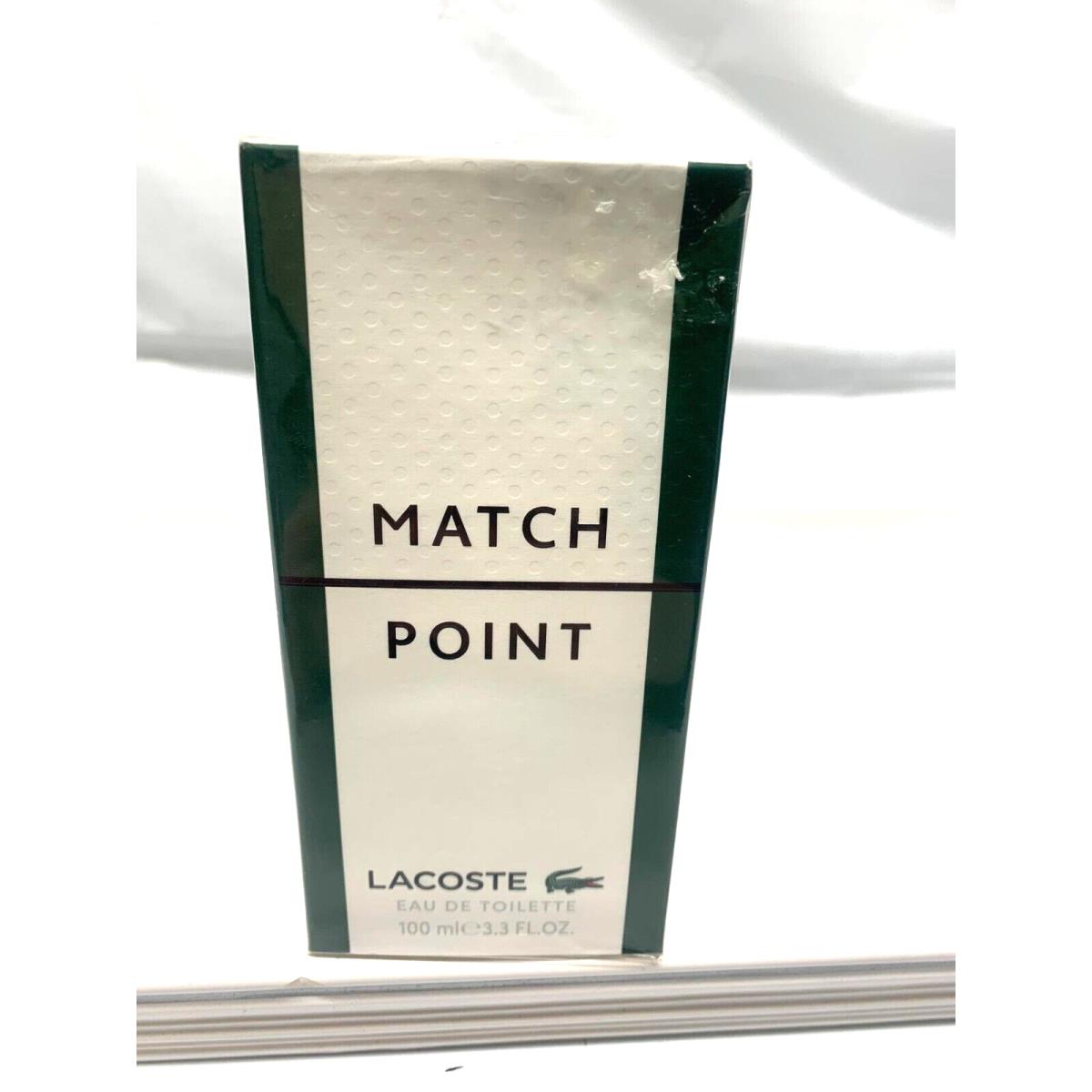 Match Point by Lacoste- Eau De Toilette Spray 3.3 Oz- For Men New-sealed