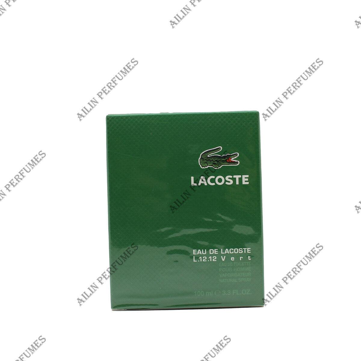 Lacoste L.12.12 Vert by Lacoste 3.3 oz 100 ml Eau de Toilette Spray Men