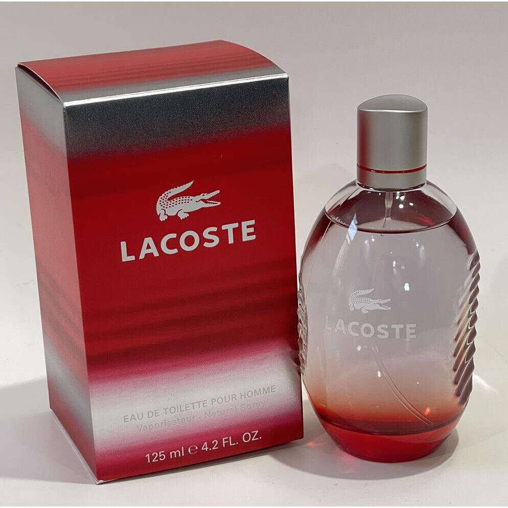 Lacoste Red 4.2oz Edt Spray For Men