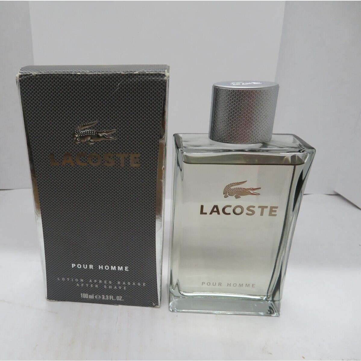 Vintage Lacoste Pour Homme By Lacoste 3.3 oz/100 ml After Shave Lotion Read Desc