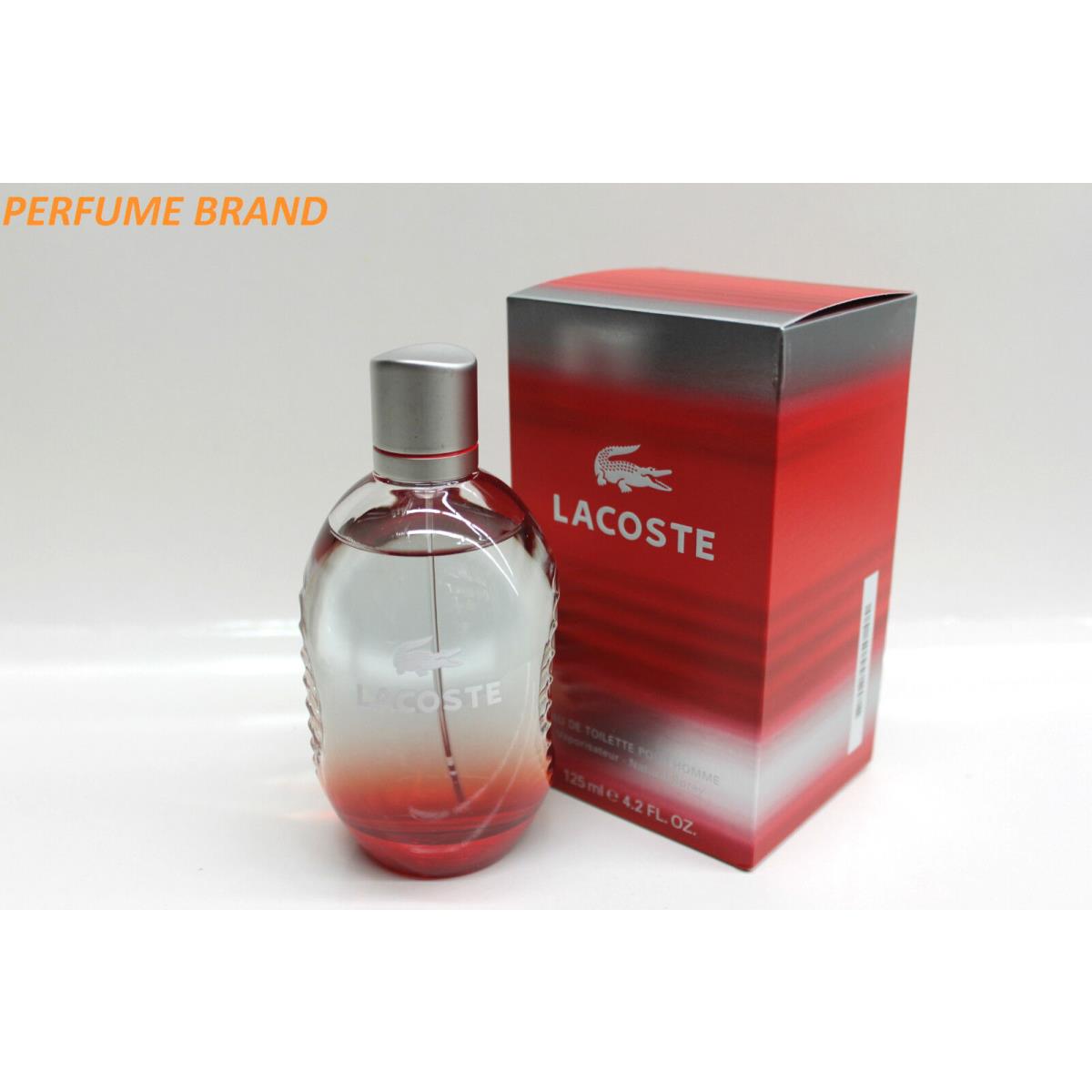 Lacoste Red Pour Homme 4.2 oz 125 ml Spray Men