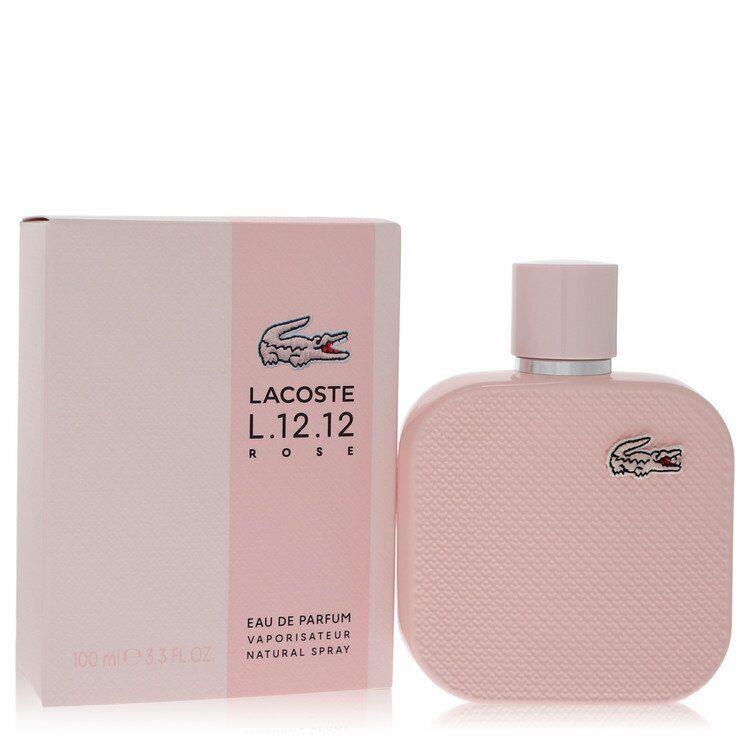 Lacoste Eau De Lacoste L.12.12 Rose by Lacoste Eau De Parfum Spray 3.3 oz For