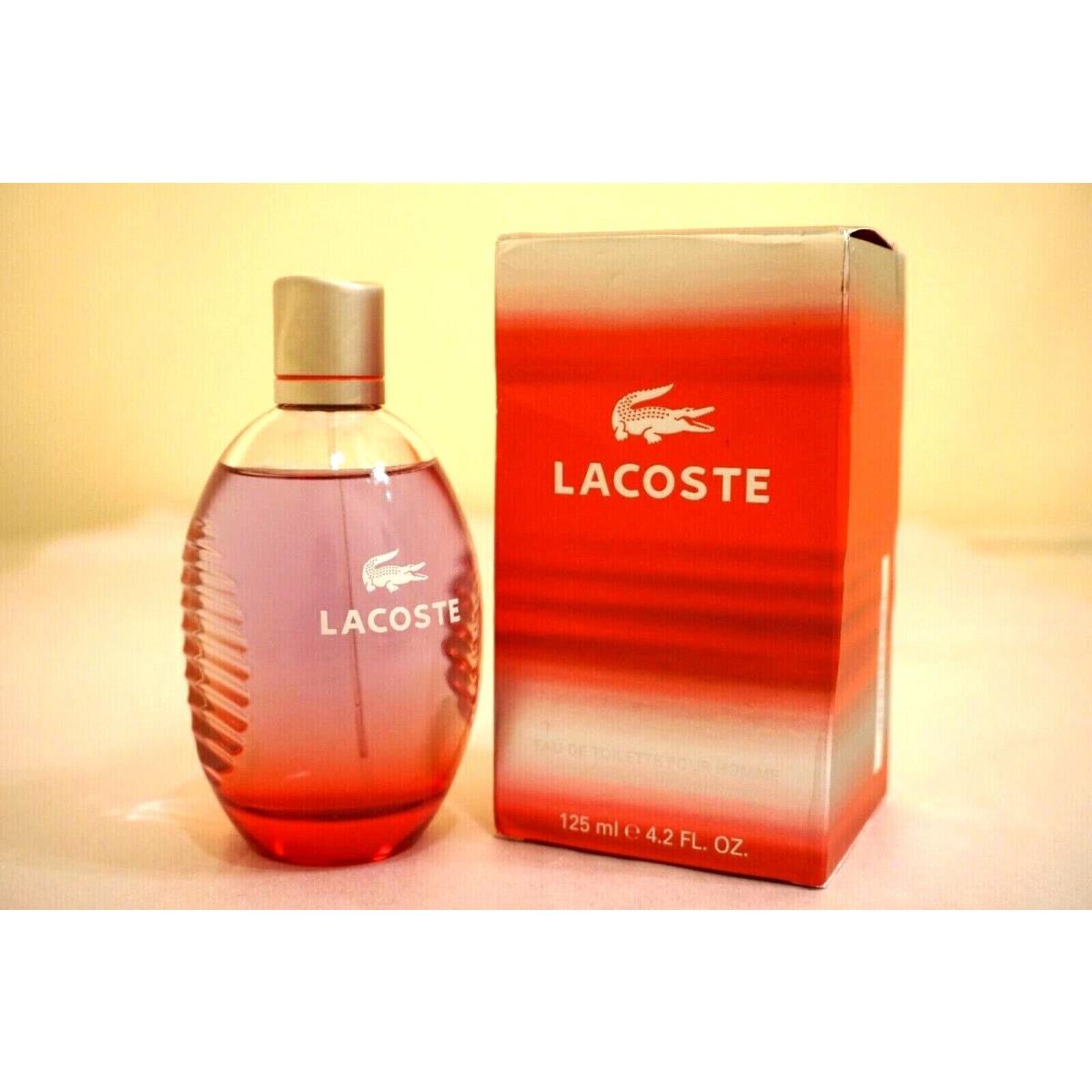 Lacoste Pour Homme Eau de Toilette Natural Spray 125 ml 4.2 oz For Men Vintage