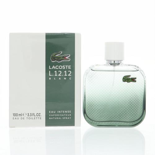 Lacoste Eau DE Lacoste L.12.12 Blanc Intense Lacoste For Men 3.3 OZ Box